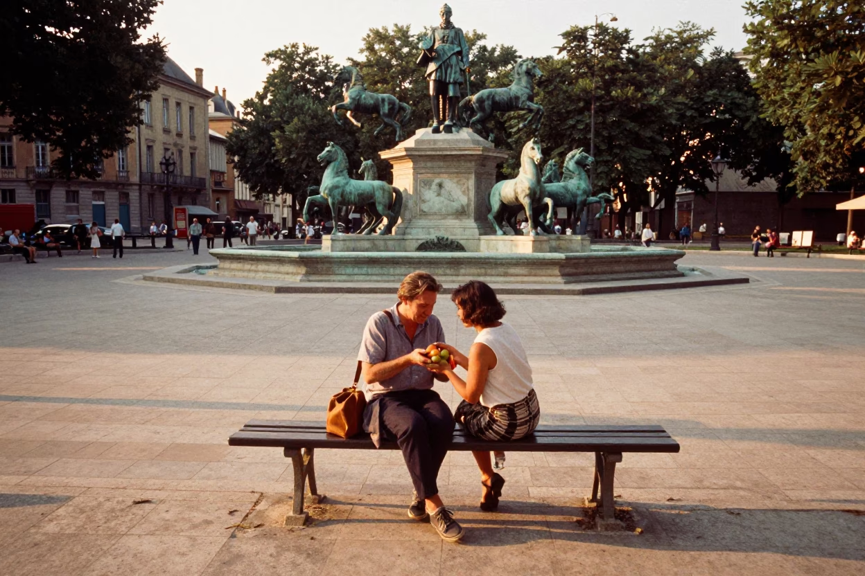 Sharing Fruit in Lyon in in Lyon, France