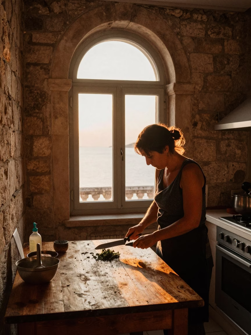 Sharpening Blade in Dubrovnik in in Dubrovnik, Croatia