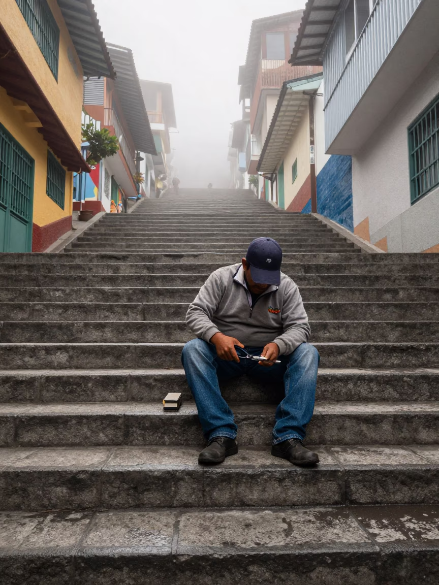 Sharpening Shears in Medellin in in Medellin, Colombia