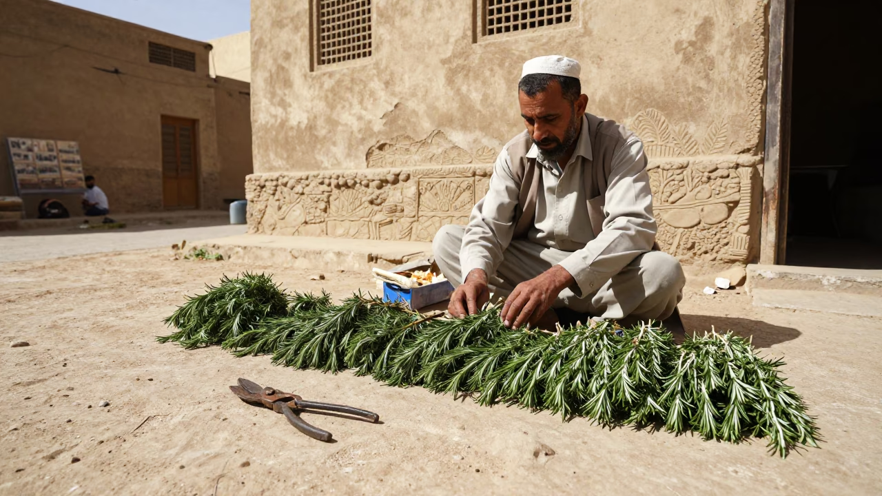 Shears at Flat Noon Light in in Cairo, Egypt