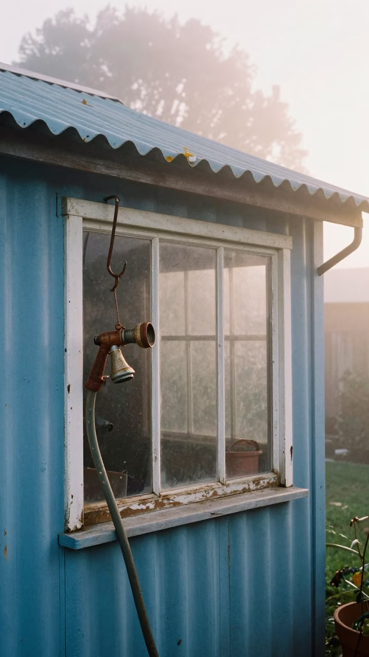 Shed Windowsill in Christchurch in in Christchurch, New Zealand