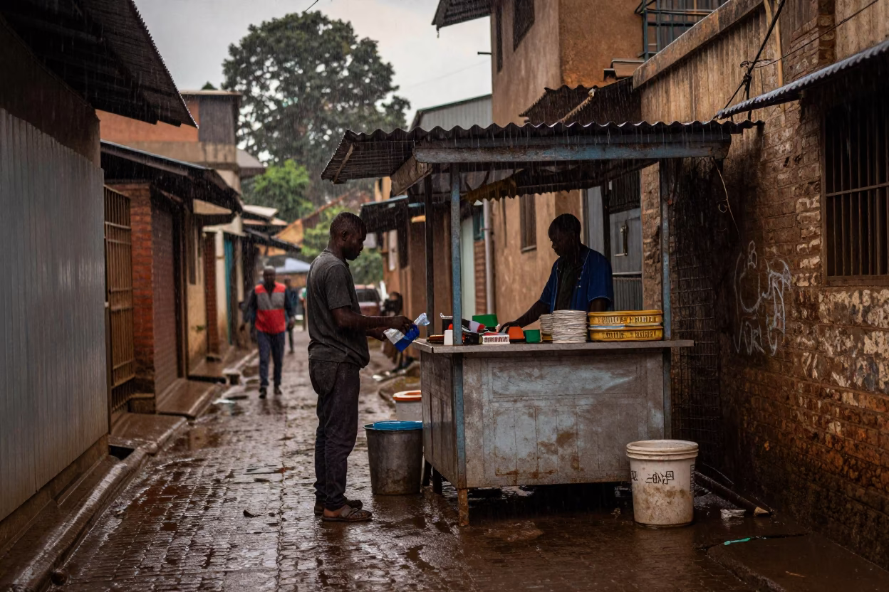 Sheltering Kiosk in Nairobi in in Nairobi, Kenya
