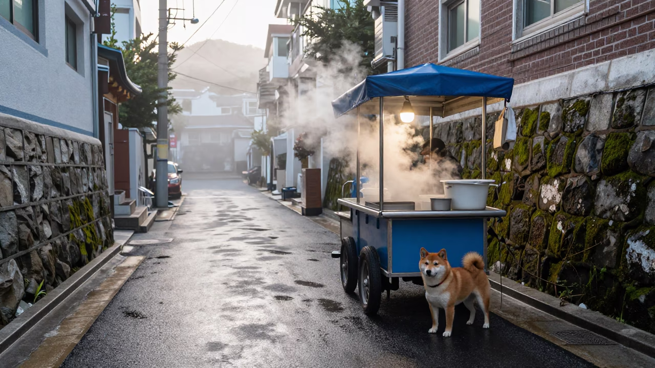 Shiba Inu in Busan in in Busan, South Korea