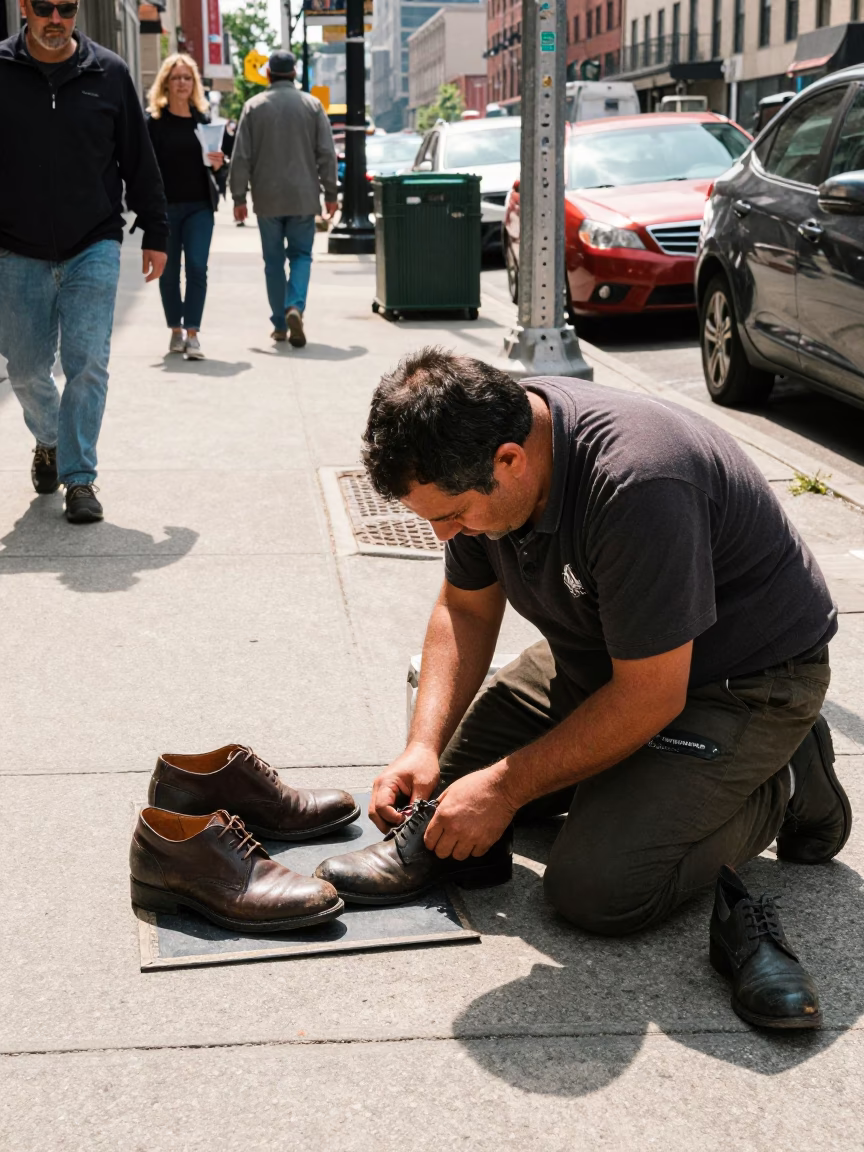 Shiner Working in Chicago in in Chicago, Illinois, United States