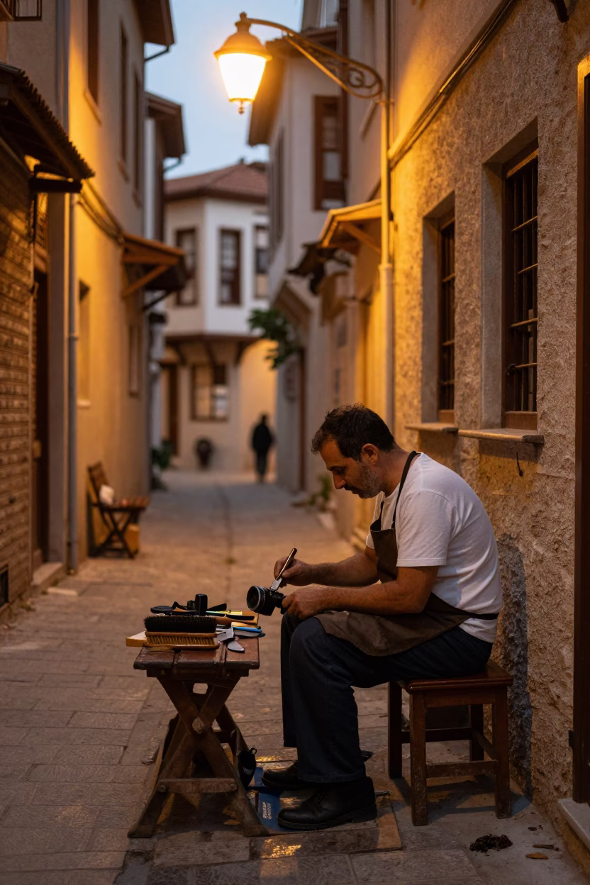 Shiner Working in Izmir in in Izmir, Turkey