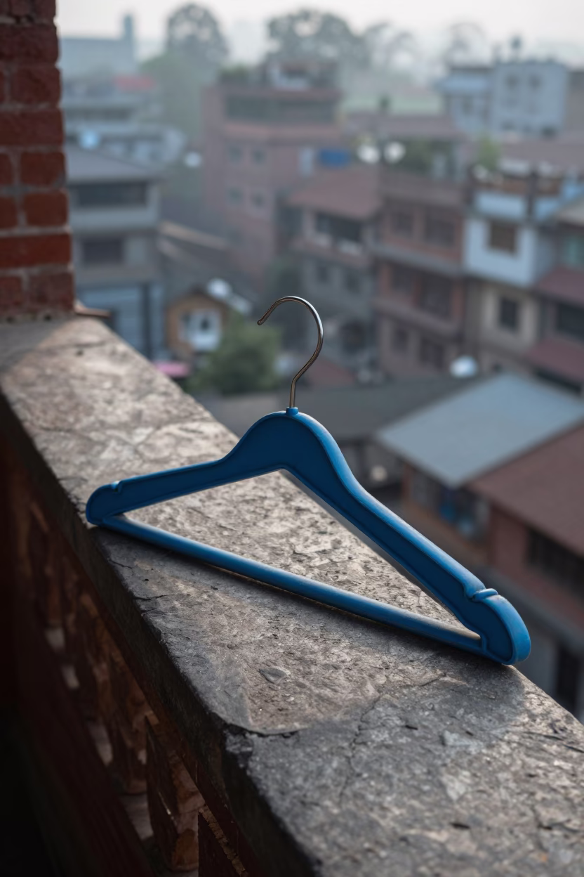 Shirt Hanger in Kathmandu in in Kathmandu, Nepal