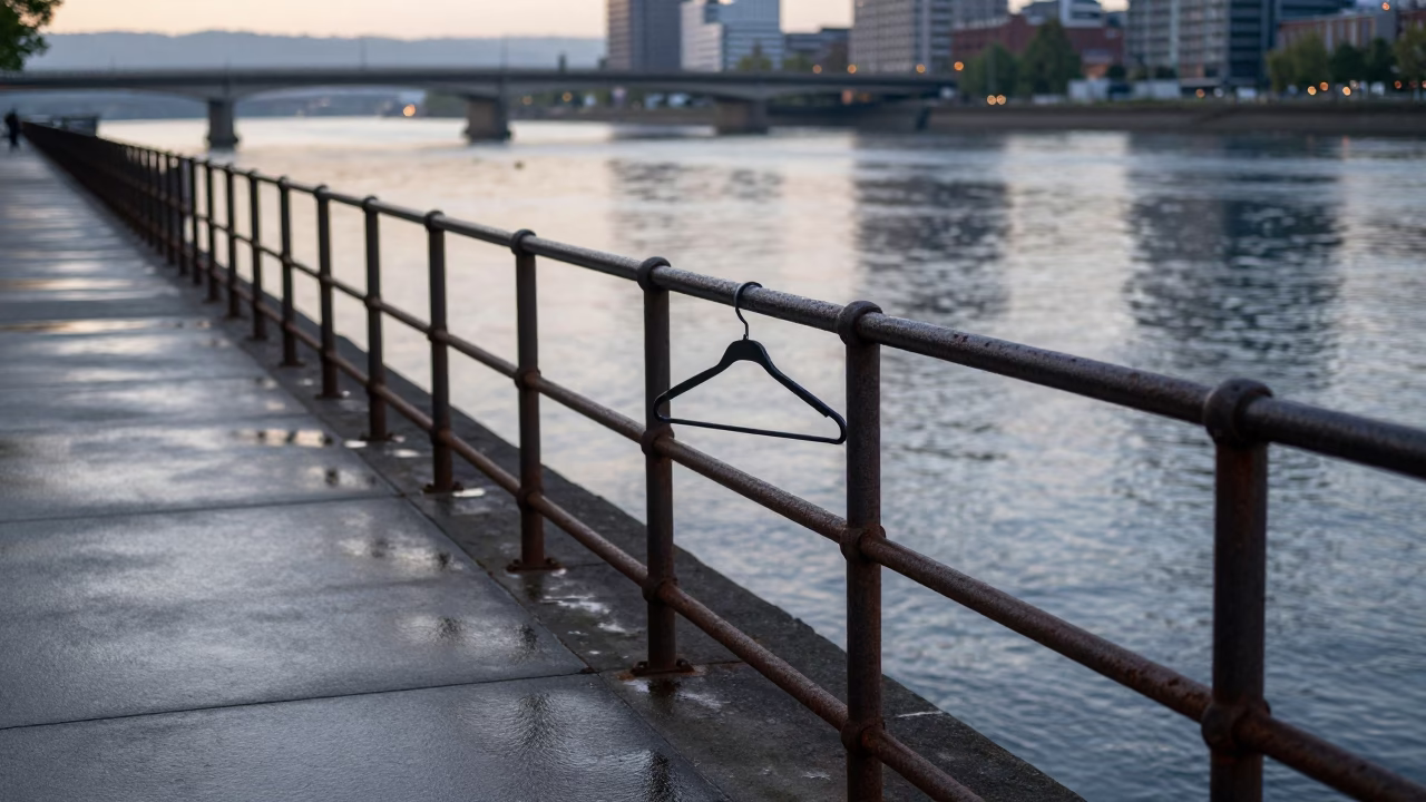 Shirt Hanger in Portland in in Portland, Oregon, United States