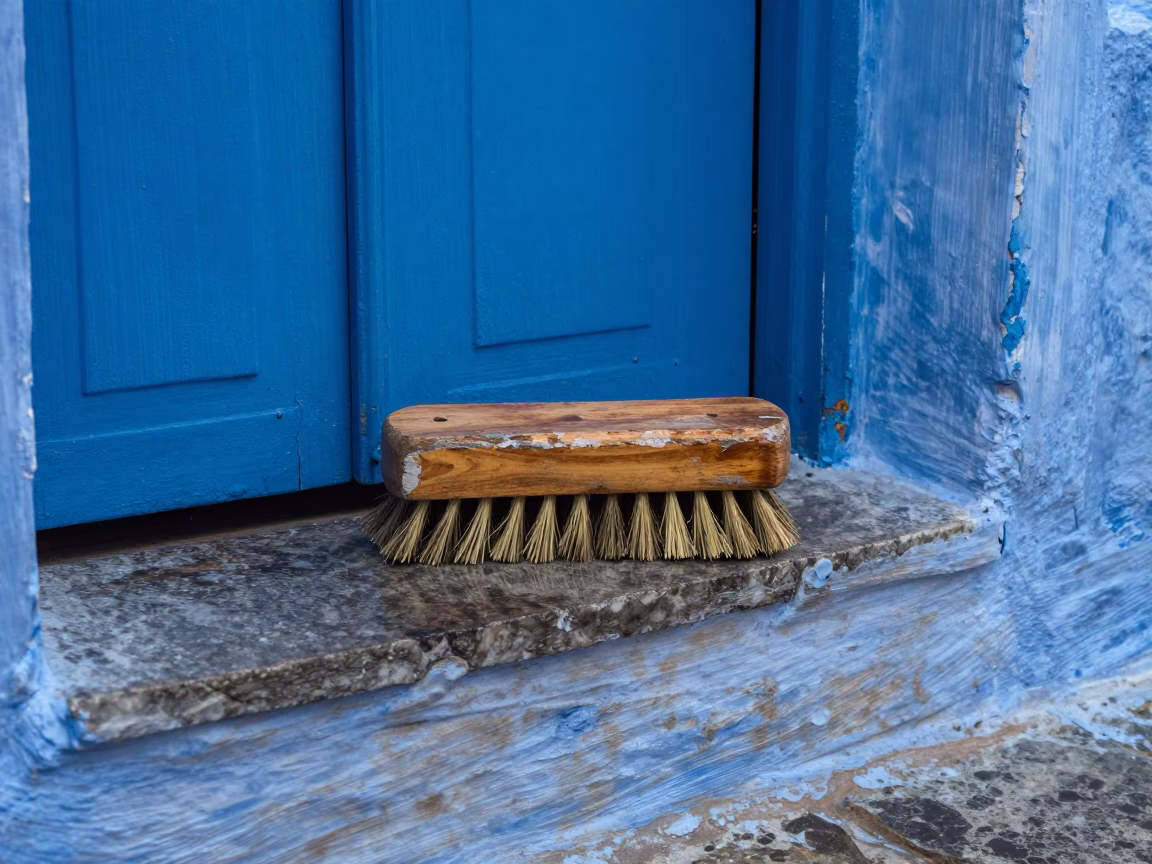 Shoe Brush in Essaouira in in Essaouira, Morocco
