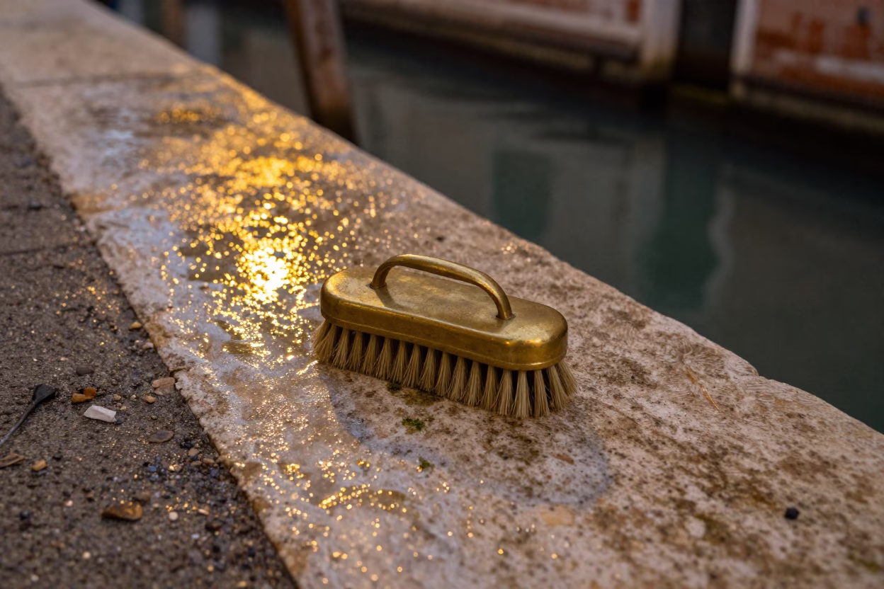 Shoe Brush in Venice in in Venice, Italy