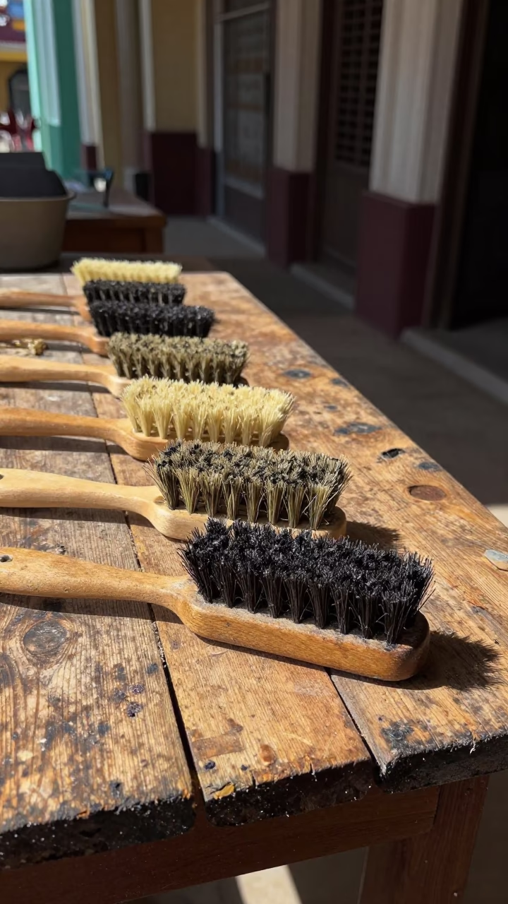 Shoe Brushes in Havana in in Havana, Cuba