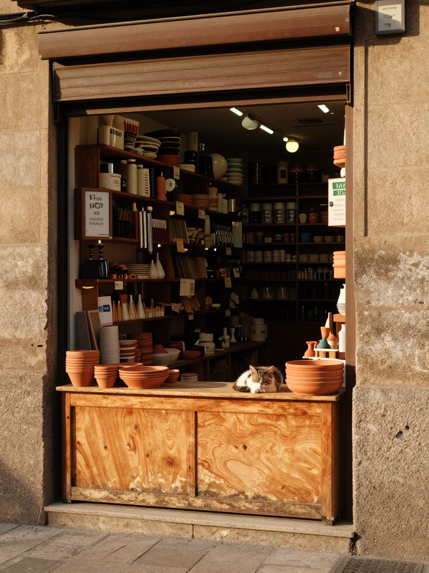 Shop Counter in Barcelona in in Barcelona, Spain