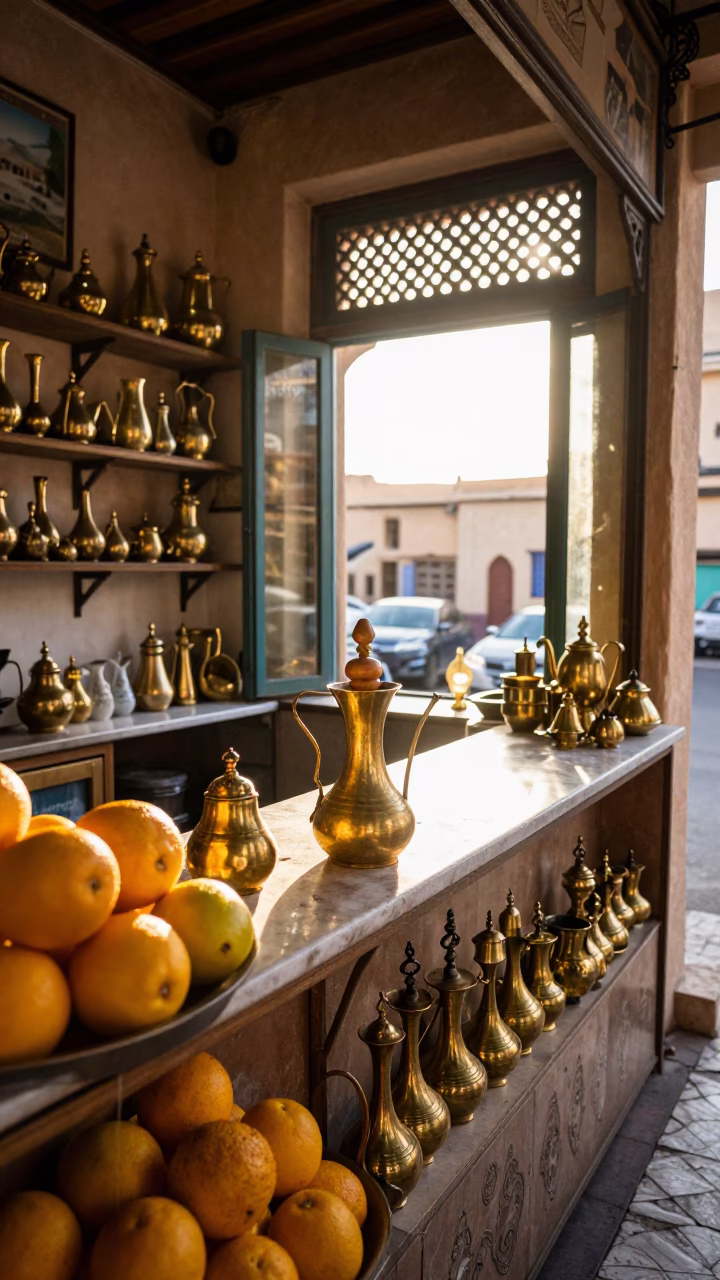 Shop Counter in Fez in in Fez, Morocco