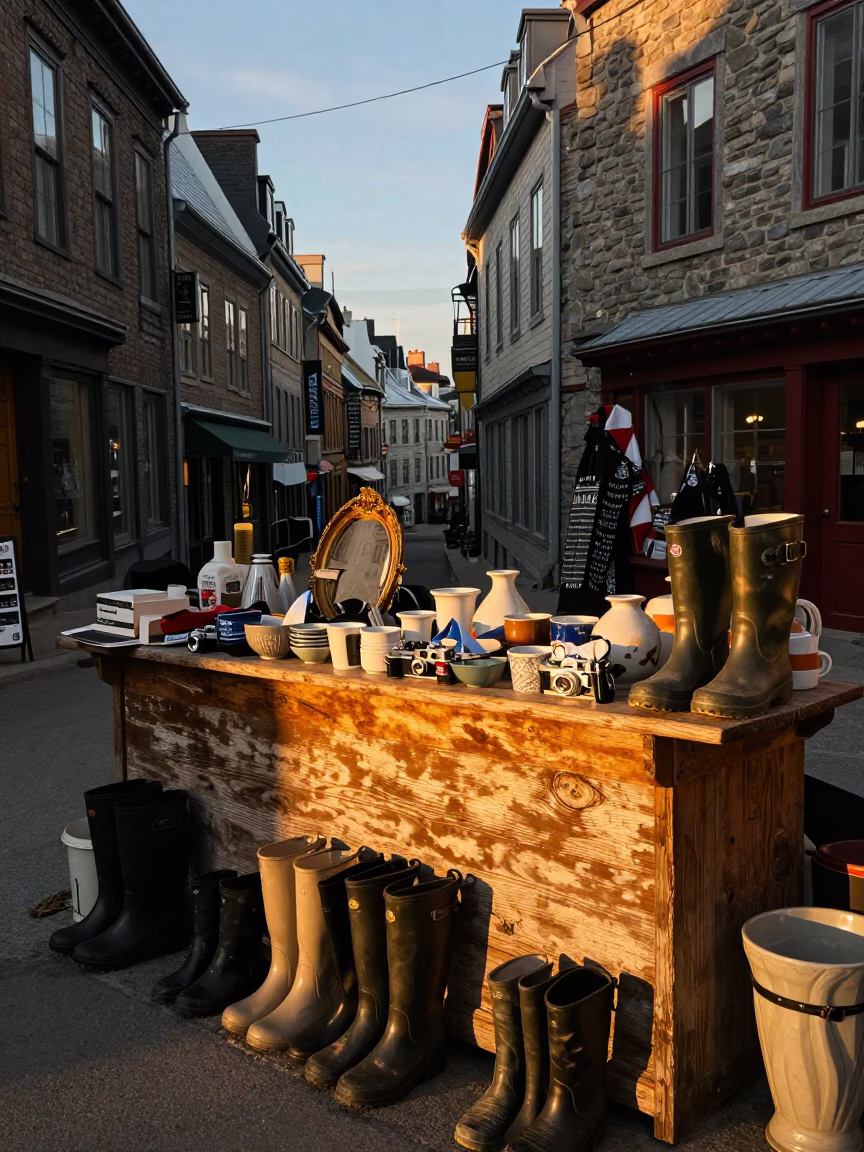 Shop Counter in Quebec City in in Quebec City, Quebec, Canada