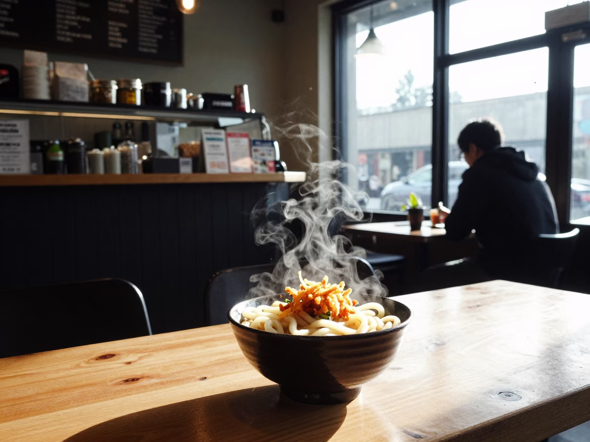 Shop Counter in Seattle at The Early Afternoon Light in in Seattle, Washington, United States