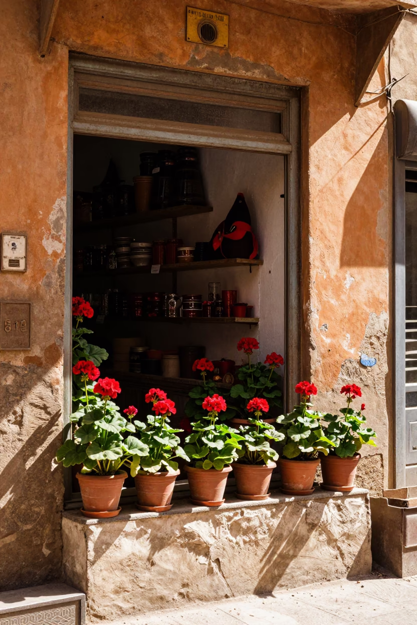 Shop Display at Bright Midmorning Light in Cairo in in Cairo, Egypt