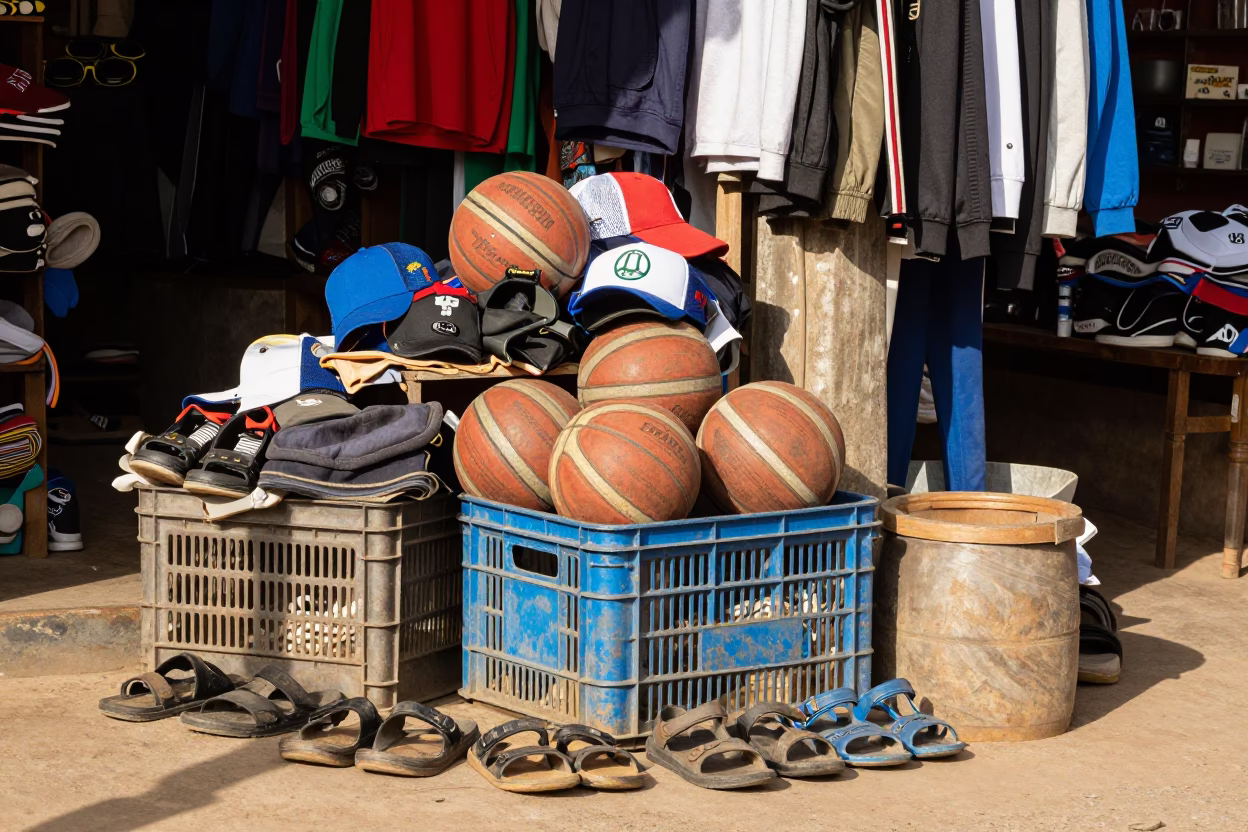 Shop Display in Dakar in in Dakar, Senegal