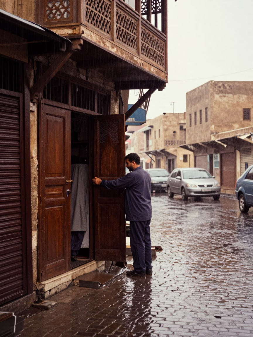 Shop Door in Alexandria in in Alexandria, Egypt