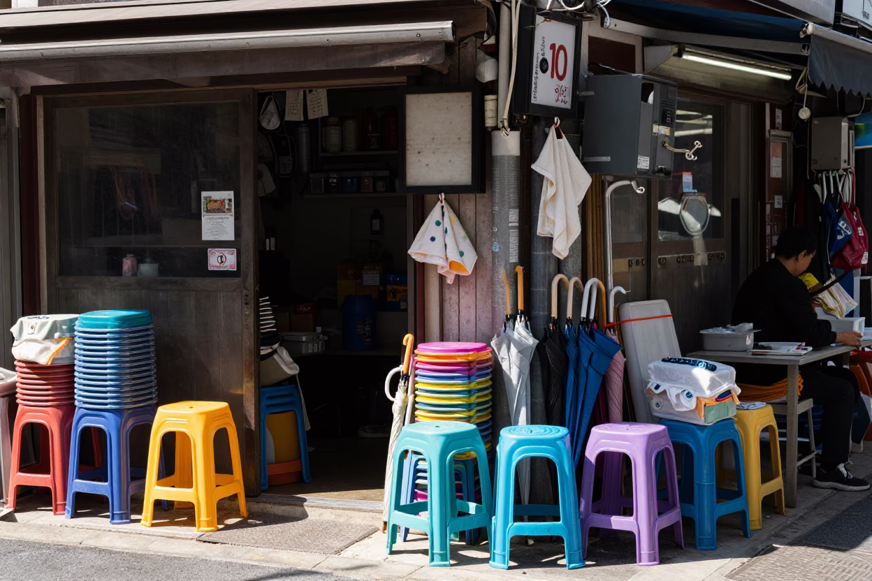 Shop Entrance in Seoul in in Seoul, South Korea