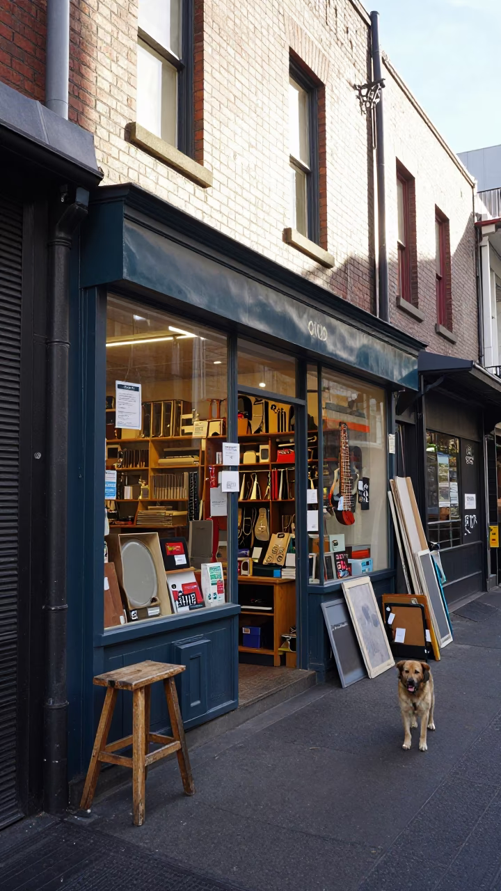 Shop Exterior in Melbourne in in Melbourne, Victoria, Australia