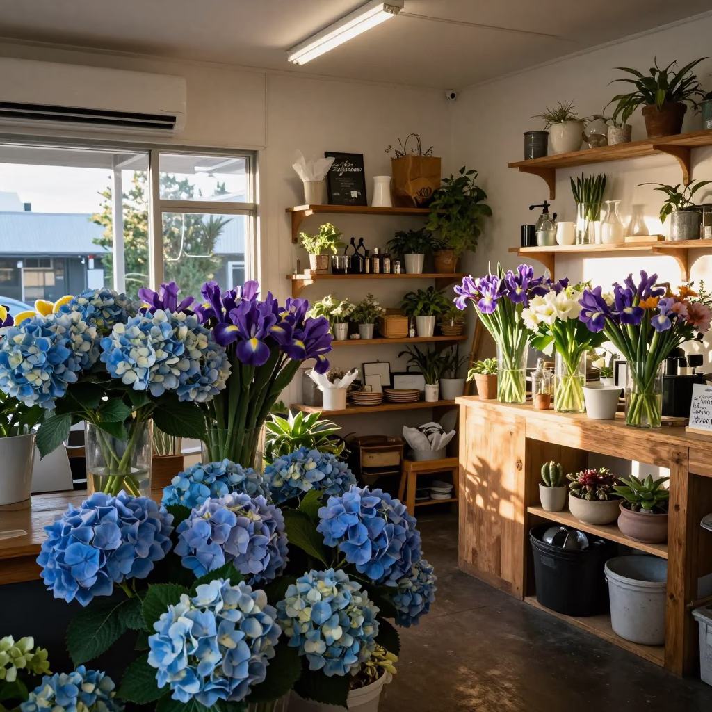 Shop Interior in Auckland at The Early Morning Light in in Auckland, New Zealand