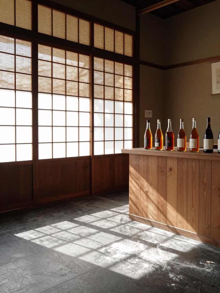 Shop Interior in Fukuoka at Late Morning Light in in Fukuoka, Japan