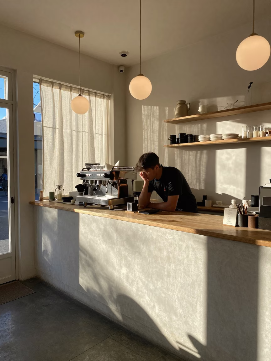 Shop Interior in Melbourne at Nautical Dawn Light in in Melbourne, Victoria, Australia