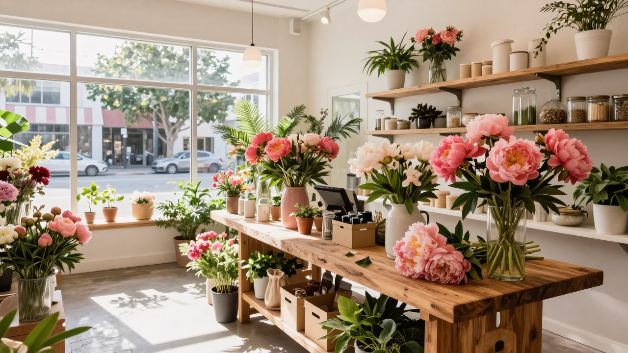 Shop Interior in Miami at The Early Afternoon Light in in Miami, Florida, United States