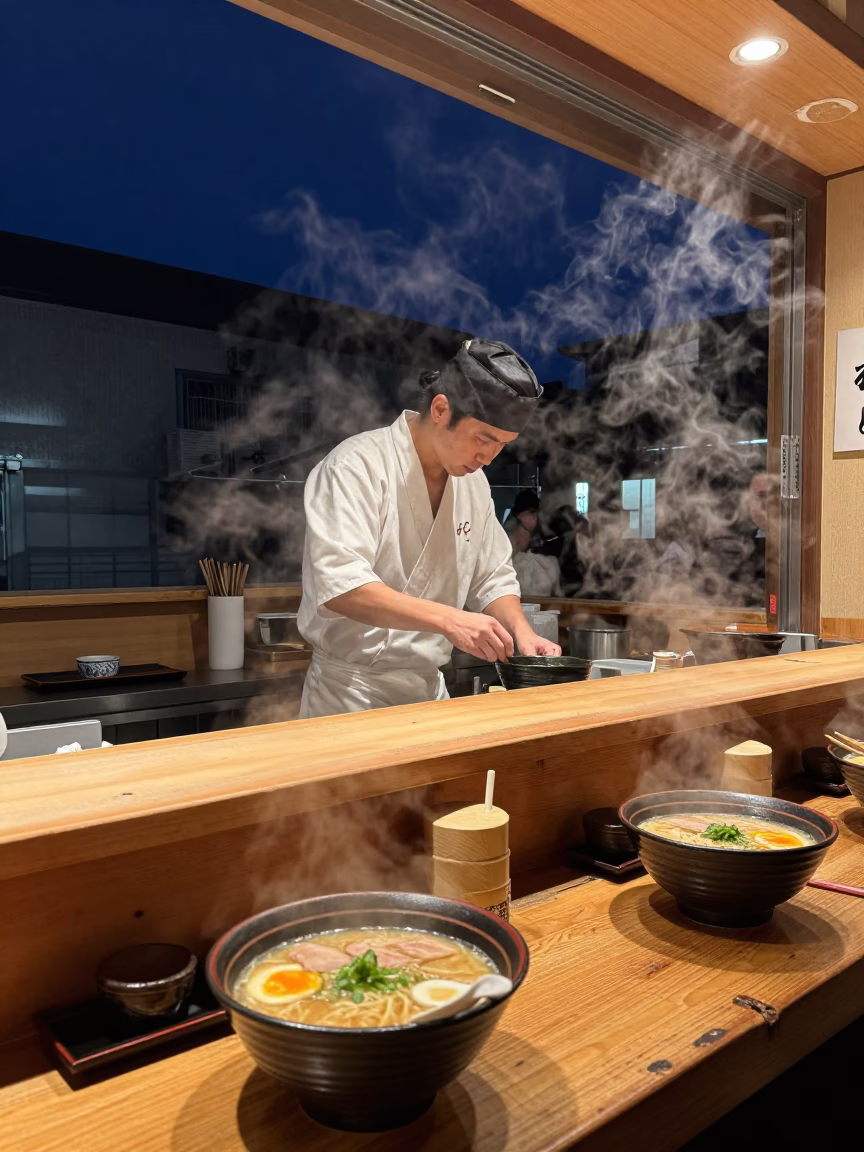 Shop Interior in Sapporo at The Deepest Night Sky Light in in Sapporo, Japan