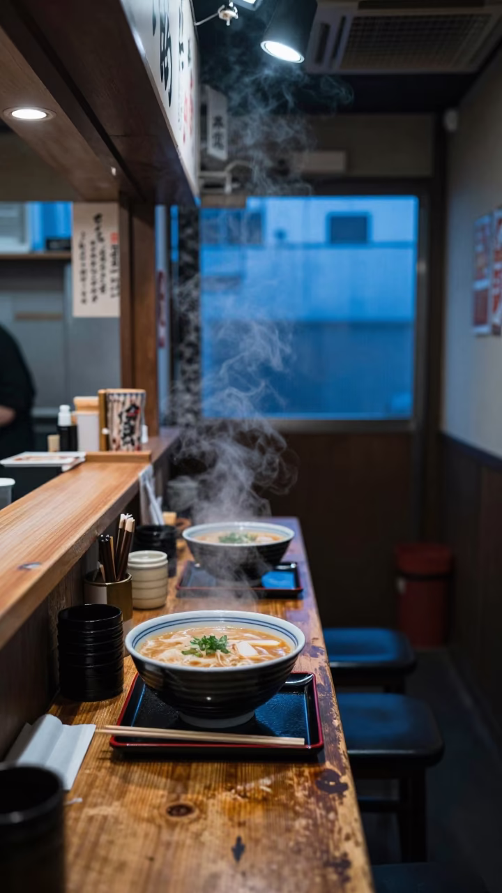 Shop Interior in Tokyo at The Last Blue Light Of Evening in in Tokyo, Japan