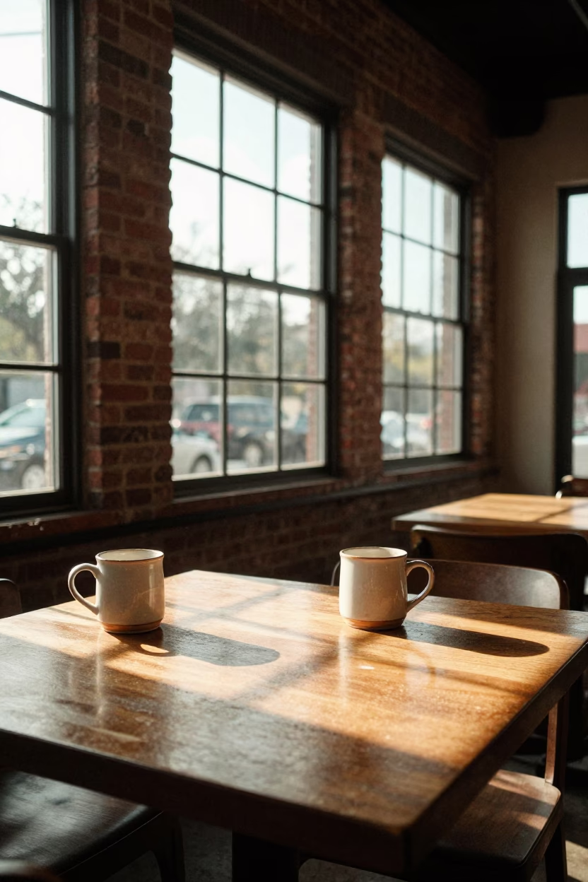Shop Scene at The Late Afternoon Light in Austin in in Austin, Texas, United States