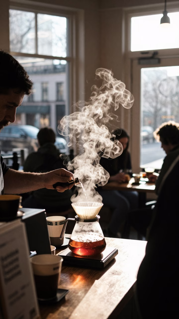 Shop Scene in Portland at The Late Morning Light in in Portland, Oregon, United States