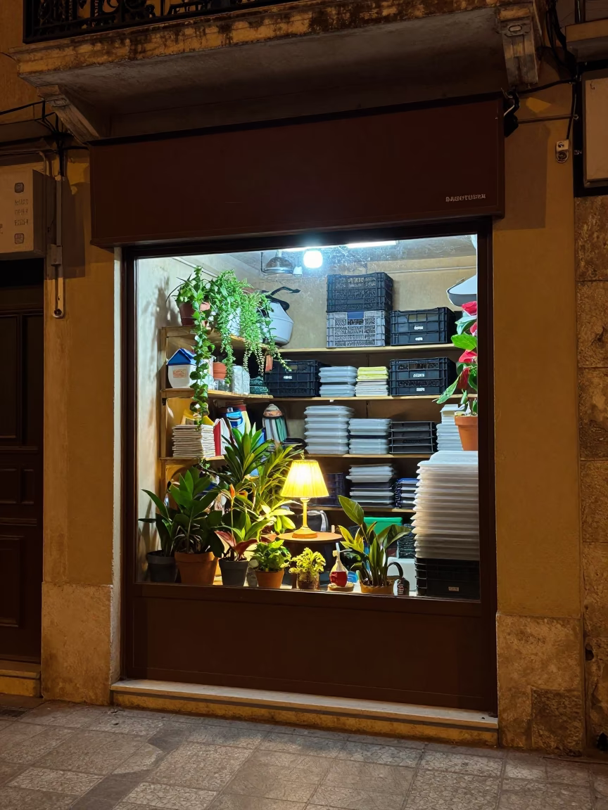 Shop Window in Athens in in Athens, Greece