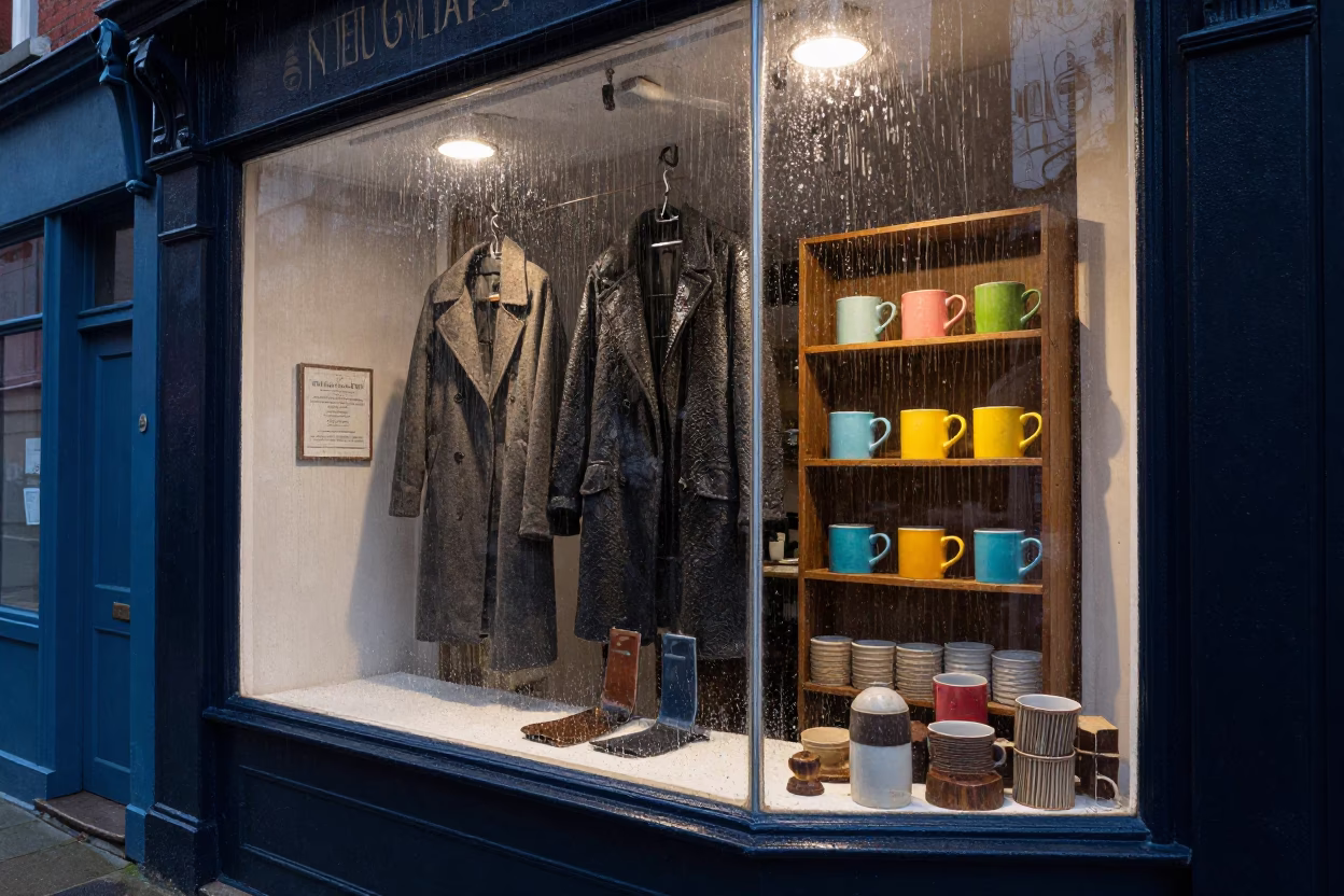 Shop Window in Dublin in in Dublin, Ireland
