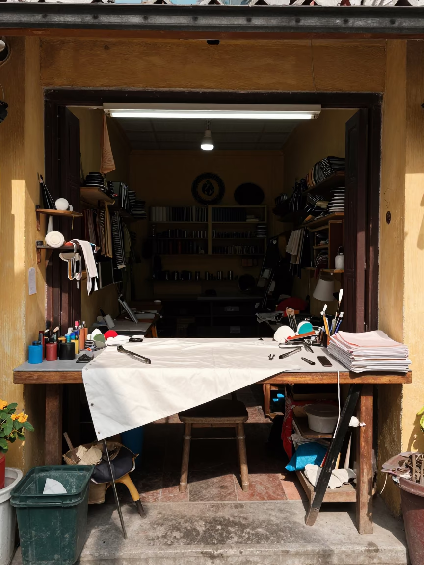 Shop Workbench in Hoi An in in Hoi An, Vietnam