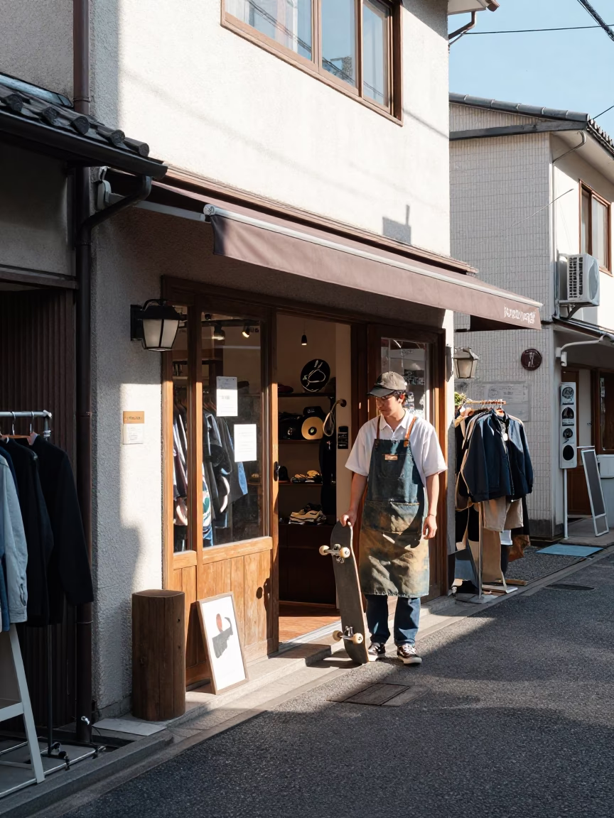 Shop Worker in Tokyo in in Tokyo, Japan