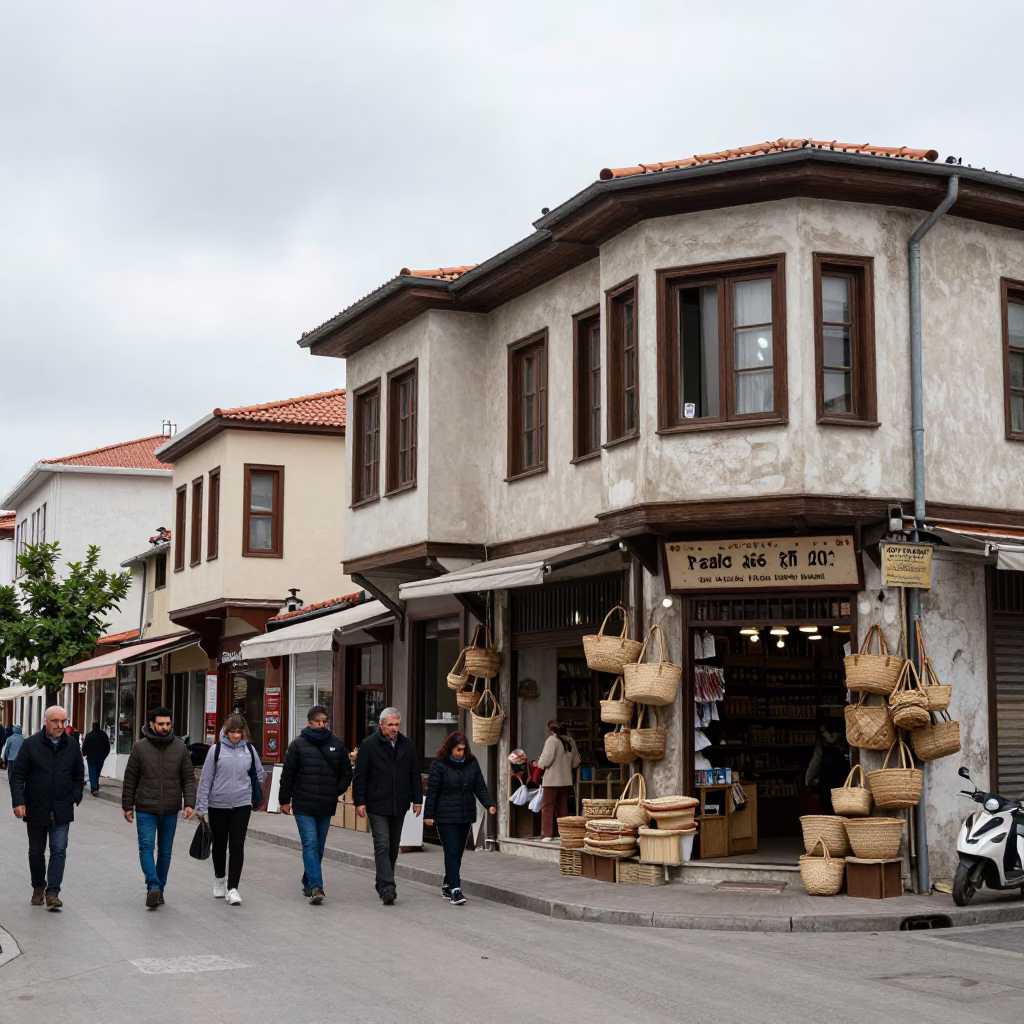 Shopfront in Izmir at Midday Light in in Izmir, Turkey