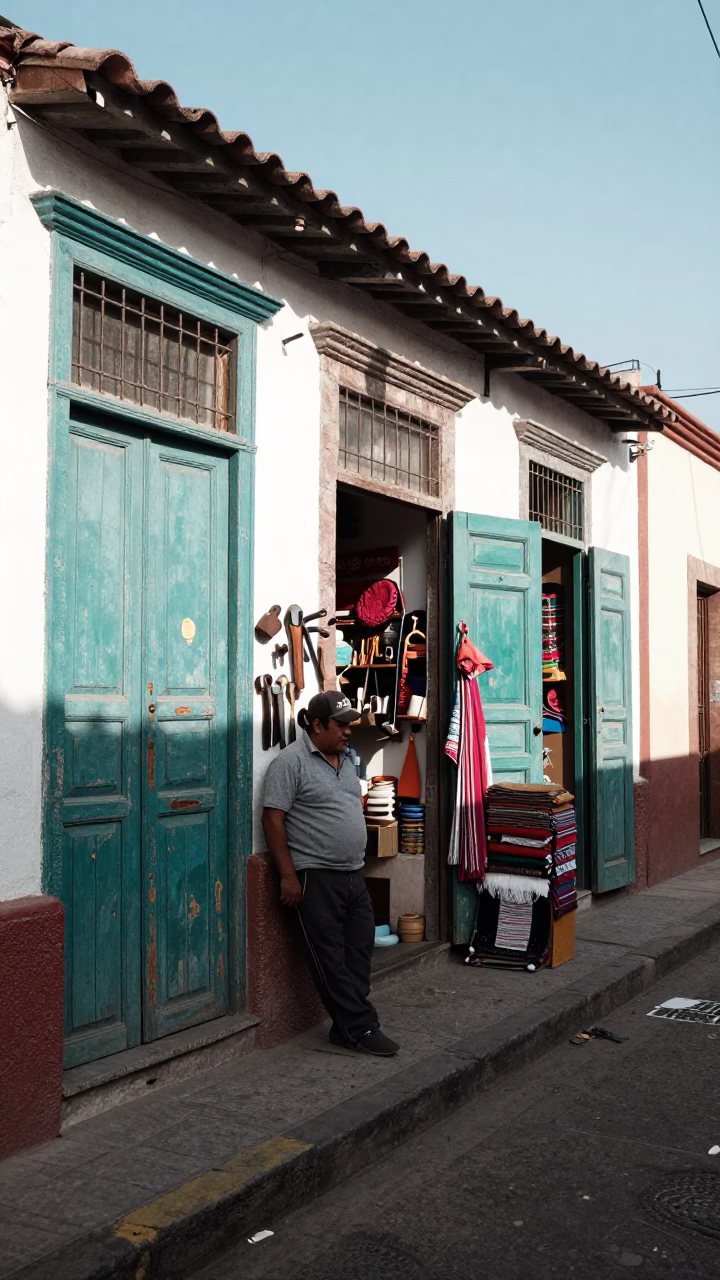 Shopkeeper in Mexico City in in Mexico City, Mexico