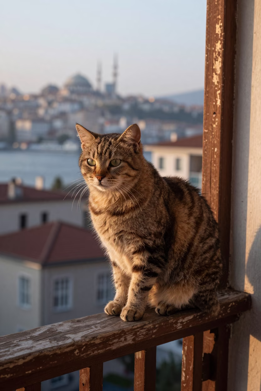 Shorthair Cat in Istanbul in in Istanbul, Turkey
