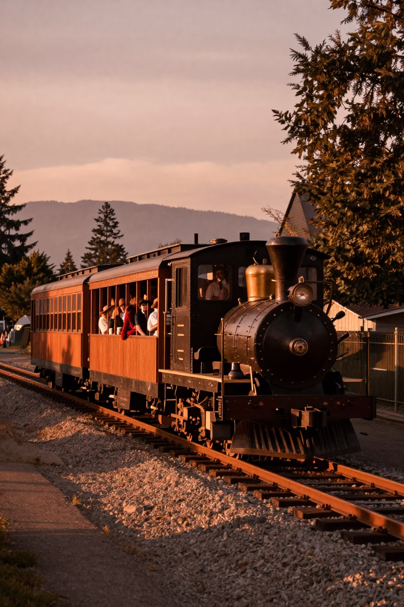 Shot 1970s in Vancouver at Copper-toned Light Before Dusk in in Vancouver, British Columbia, Canada
