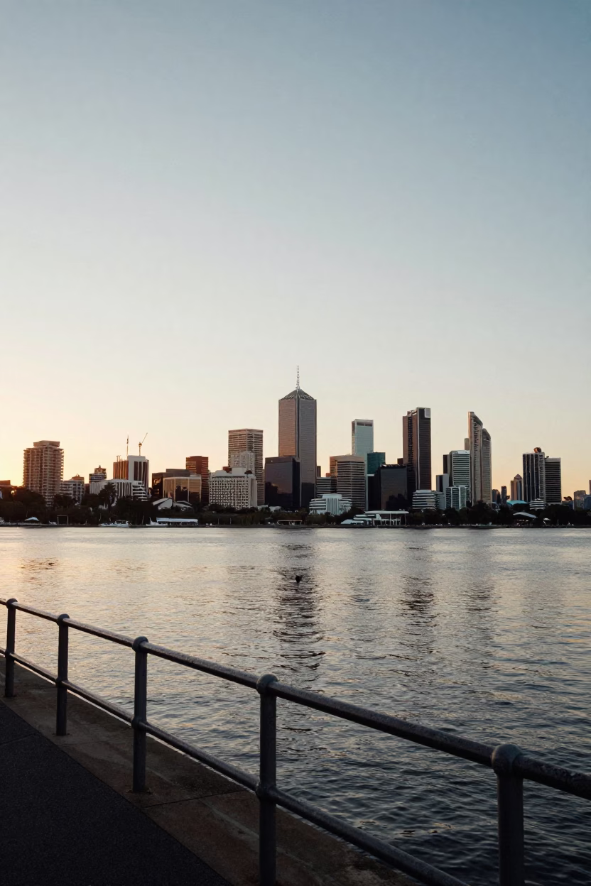 Shot in Perth at The Early Morning Light in in Perth, Western Australia, Australia