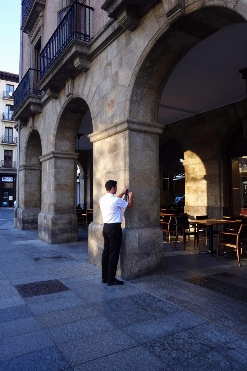 Shutter Hinge in Bilbao in in Bilbao, Spain