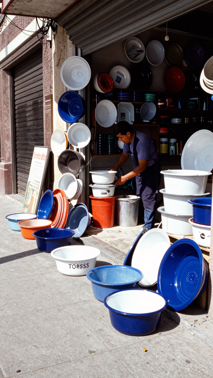 Sidewalk Display in Guadalajara in in Guadalajara, Mexico