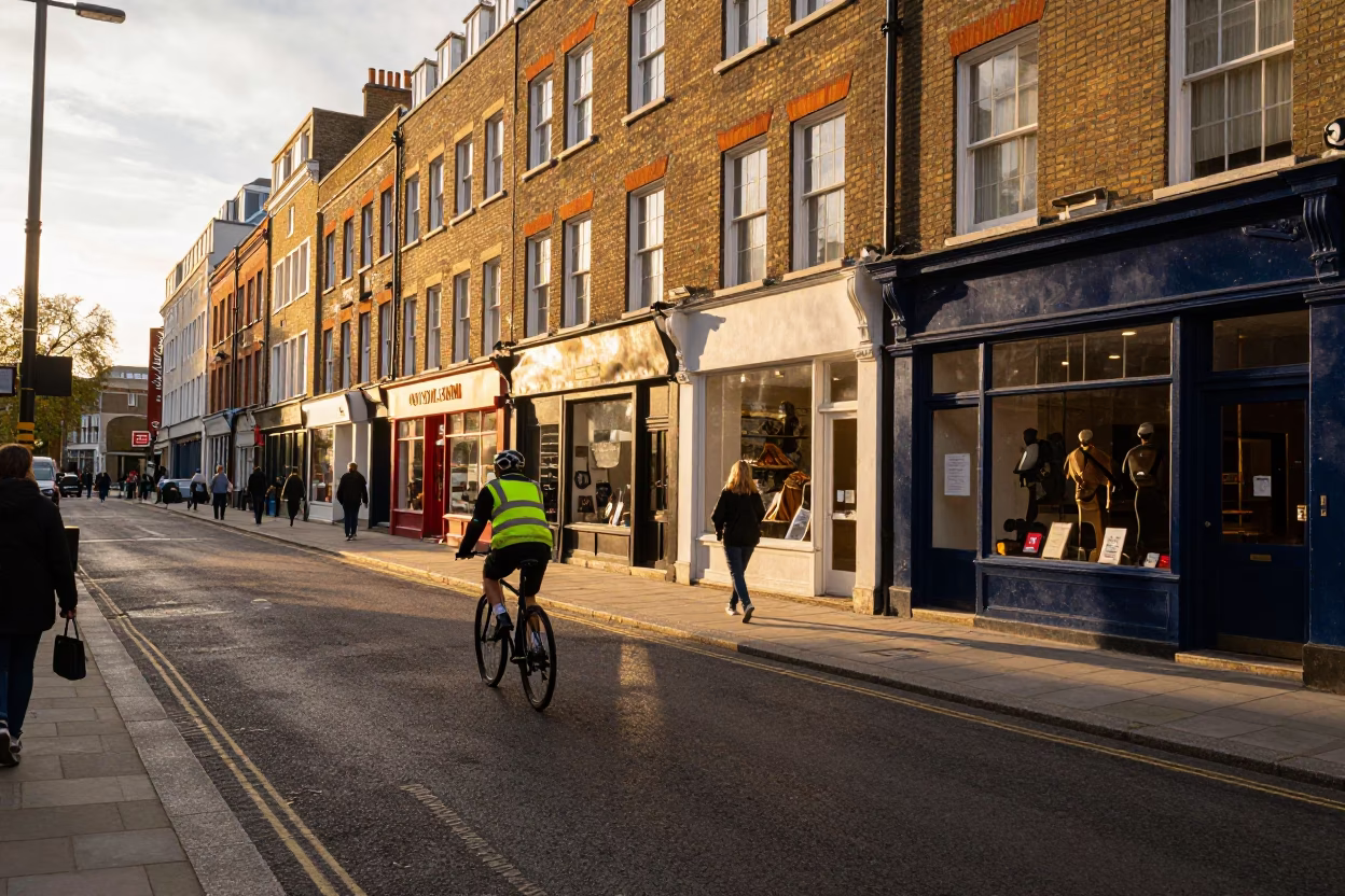 Sidewalk Shops in London in in London, United Kingdom