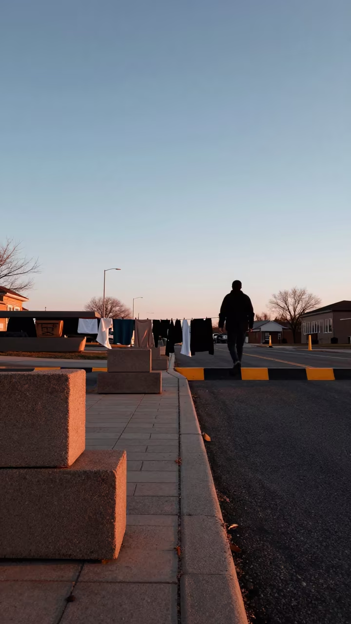 Silhouette of Stamp Tray at Charlotte Checkpoint in at a checkpoint lane in Charlotte