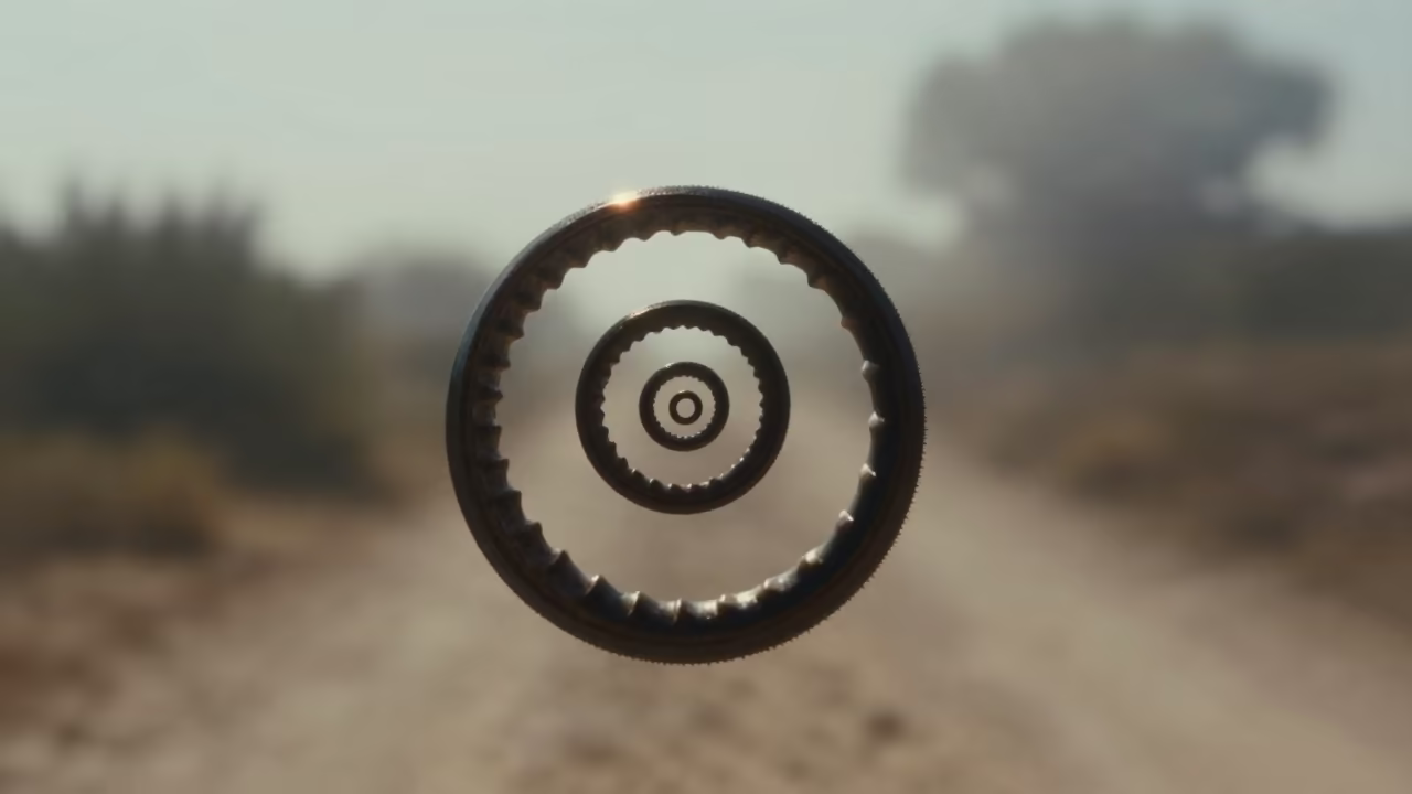 Silhouetted Butterfly Proboscis Coiled Spiral Against Noon Light in along a game trail near Antalya
