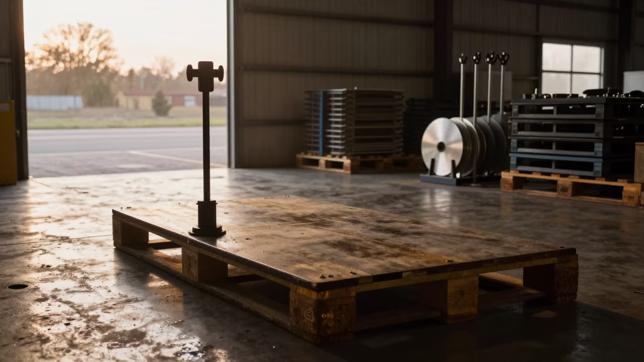 Silhouetted Height Gauge Board in Tepic Rail Yard in at a rail yard near Tepic