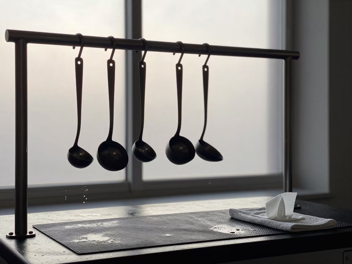 Silhouetted Sauna Ladle Rail at Dawn Gym in at a gym check-in desk near Bremen