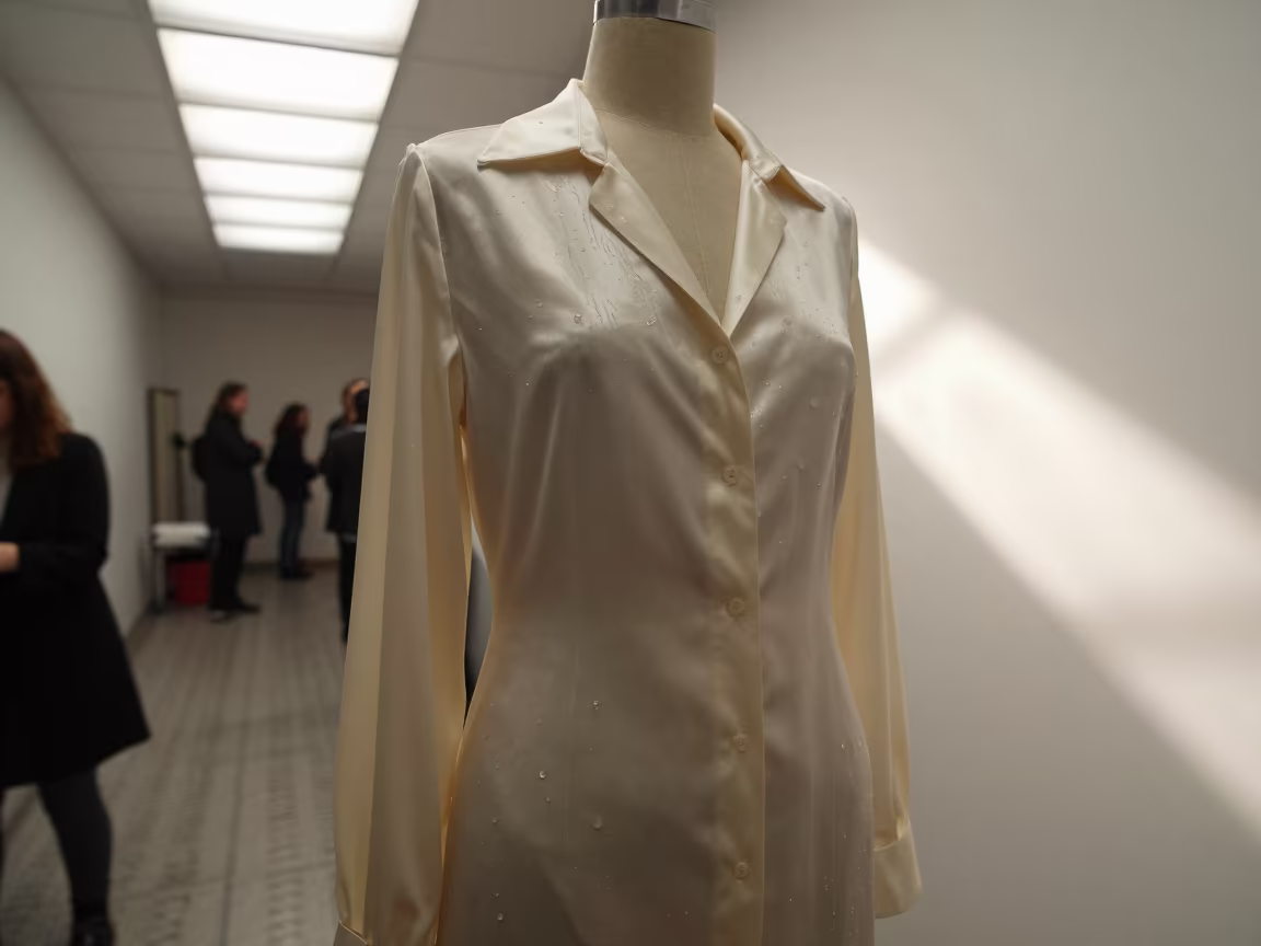 Silk Dress Form in Zonguldak Backstage in in a backstage changing corridor in Zonguldak