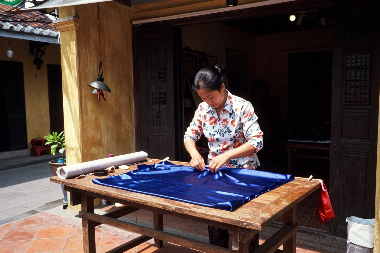 Silk Garment in Hoi An in in Hoi An, Vietnam