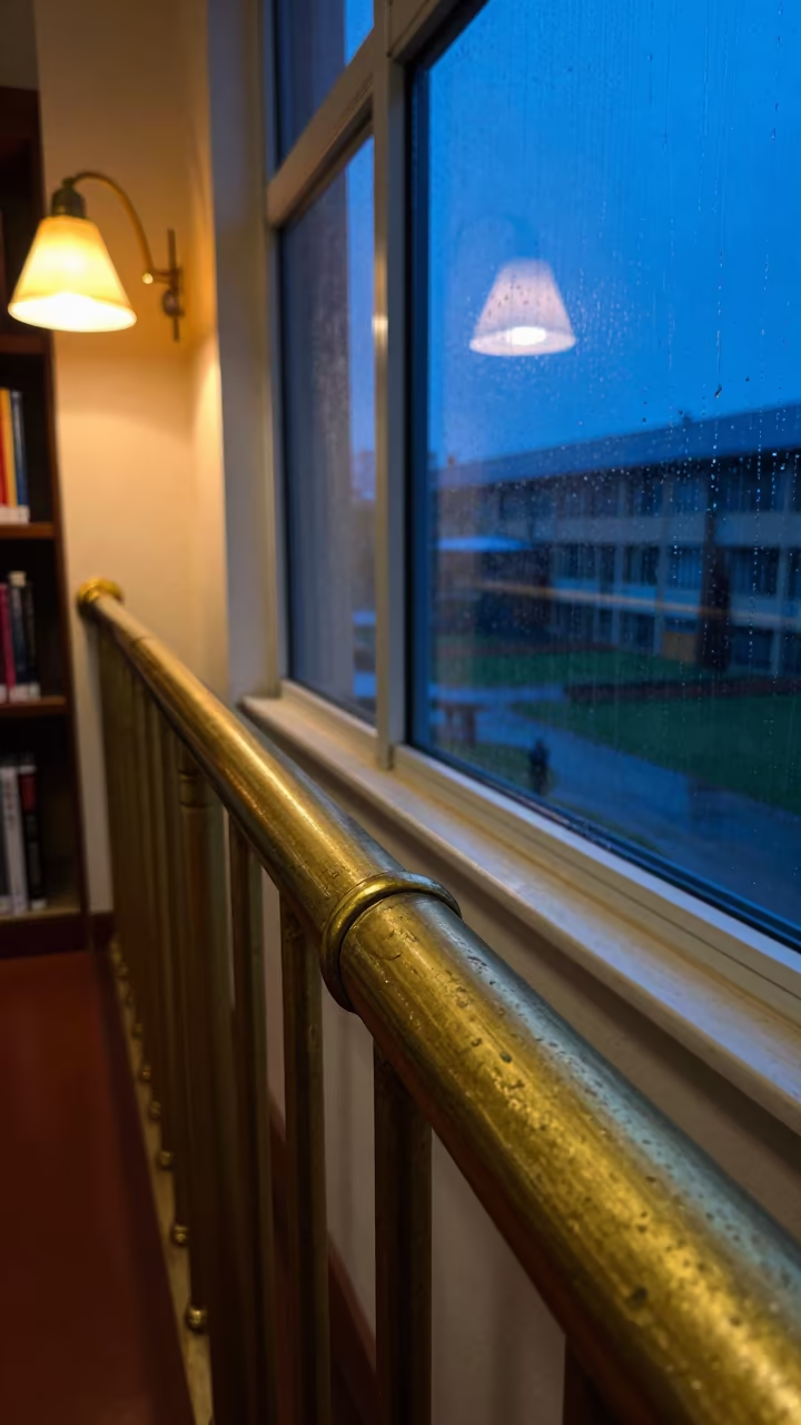 Silky Handrail in Hadejia Library Rainy Season in inside a campus library reading room in Hadejia